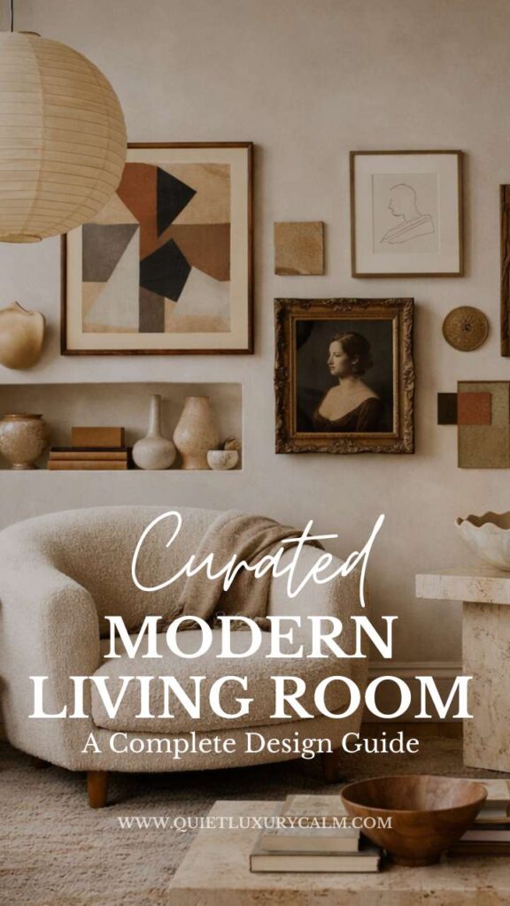Modern Living Room Design Guide for Warm, Timeless Homes - Quiet Luxury ...